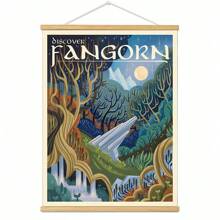 BAEMEFLE Vintage Middle-Earth Travel Poster, Solid Color Pattern, Map Theme, High-Quality Art Print, Suitable For Travelers Home Decor Series - Multicolor - View 51