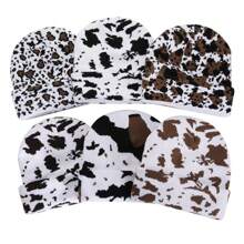 Women's Cow Print Beanie Men's Cuffed Knit Hat Winter Warm Beanie Caps - Multicolor - View 10