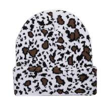 Women's Cow Print Beanie Men's Cuffed Knit Hat Winter Warm Beanie Caps - Multicolor - View 6