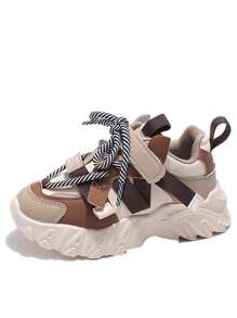 1 Paar modische, vielseitige, atmungsaktive und rutschfeste Sportschuhe für Kinder drinnen und Outdoor, Mädchen und Jungen Lässig Laufschuhe, rosa Prinzessinnen-Schuhe