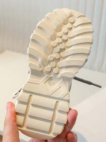 1 Paar modische, vielseitige, atmungsaktive und rutschfeste Sportschuhe für Kinder drinnen und Outdoor, Mädchen und Jungen Lässig Laufschuhe, rosa Prinzessinnen-Schuhe