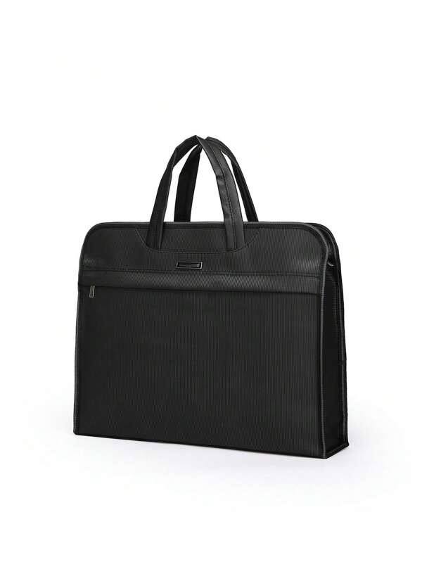 1 Piece Of Minimalist Style, Casual, Portable, Scratch Resistant, Wear-Resistant, Large Capacity Solid Color Zipper Style Water-Proof Fabric. The Side Is Equipped With A Mesh Pocket, Christmas Gift College Bag Multi-Functional Outdoor Fashionable Casual Clutch Handbags Vacation Chest Bag Side Bags Satchel Bag Leather Bag Hobo Bag Bag For Men Gifts For Men Black Bag Travel Essentials Holiday Essentials Laptop Bag Summer School Laptop Case Summer Bag Springbreak Bag Pack