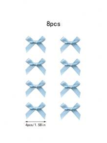 8/4 Stück Frauen Ballett-Stil blaue Schleifenhaarspangen, Mini einfache Schleifenhaar-Accessoires, modisch süße Haarspangen, Pony-Clips, Seitenklemmen, geeignet für den täglichen Gebrauch, Haarklammern, Haarspangen, Schulsachen, elegant, College, blaue Schleifen, Winteroutfit für Frauen