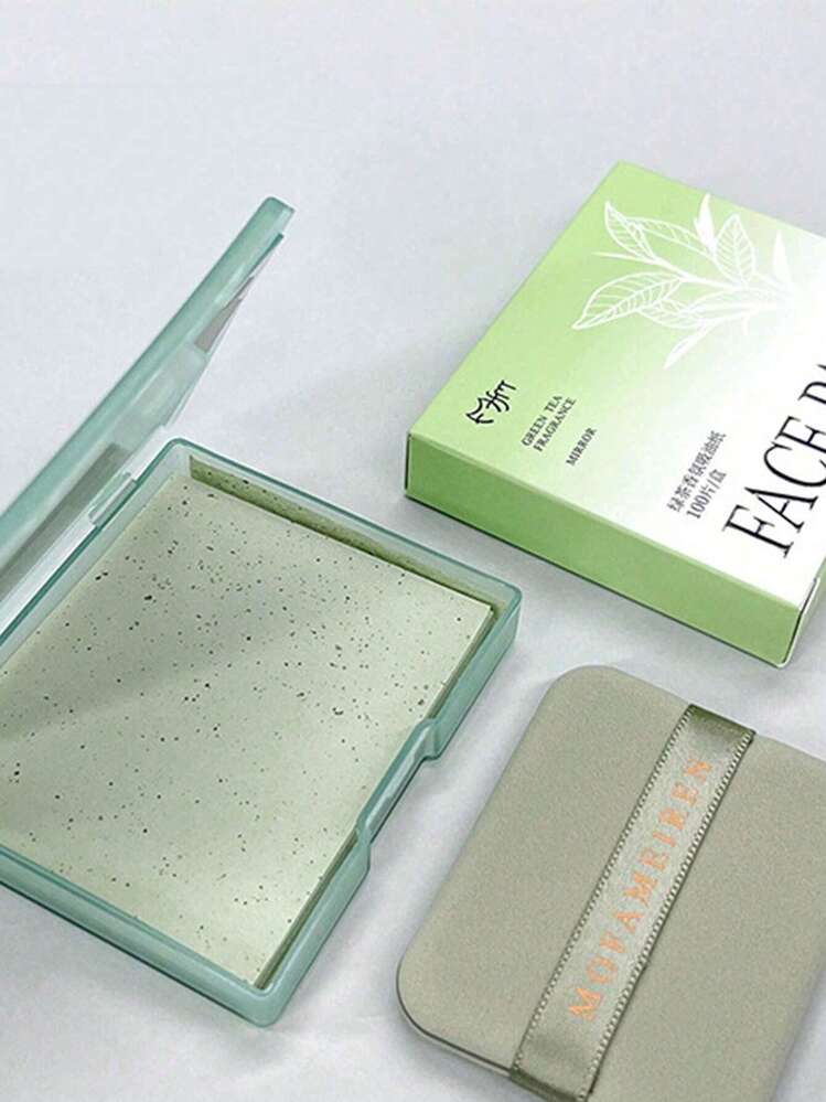 1 Box Of 100 Matte Oil Absorbing Papers With Mirror And Puff, Oil Control, Refreshing And Portable Facial Oil Absorbing Papers, Can Absorb Excess Oil On The Face, Suitable For Men, Women, Beginners, Skin Care Products,Blotting Paper,Beauty,Skin Care Products,Spa,Self Care,Skin Care Tools,Face Care,Esthetician Supplies,Skin,Face Wash,Facial - Multicolor - View 14