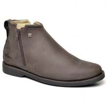 Zebu Original Boot With Side Zips Leather Boot Black Sole Style And Comfort Ideal For Everyday Life - 鏽棕色 - 查看 1