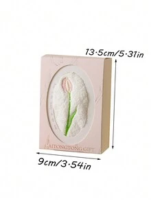 Embroidered Tulip Hand Towel Gift Set, Practical Gift For Bridesmaids, Weddings And Business Events - Pink - View 9