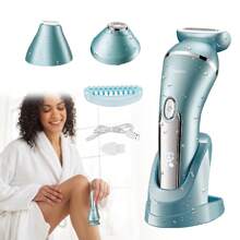 1 件女士可充电全身电动剃须刀 - 藍色 - 查看 5