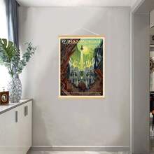 BAEMEFLE Vintage Middle-Earth Travel Poster, Solid Color Pattern, Map Theme, High-Quality Art Print, Suitable For Travelers Home Decor Series - Multicolor - View 41