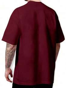Pitbull Bullylife Basic T-Shirt 100% Cotton Shirt GPJ1 - 酒紅色 - 查看 2