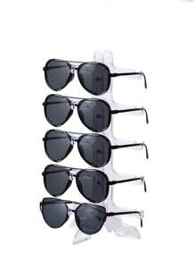 5 Pares De Monturas De Anteojos De Plástico Transparente De Color, Exhibidores De Gafas De Sol, Exhibidores De Lentes, Mostradores Para Gafas, Estantes De Exhibición De Mostrador - Negro - Ver 14