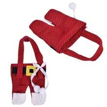 6pcs Christmas Santa Suit Canvas Cutlery Holder Set - Festive Tableware Organizer With Silverware Bag Decorations - Holiday Home Kitchen Table Decorations For Christmas Party,Home Decor,Kitchen Decor Decor,Room Decor,Christmas Decor,Party Decor,Decorative Crafts,Desk Ornaments,Table Decorative Ornaments,Party Gift Decorations,Christmas Decorations,Christmas Gift.