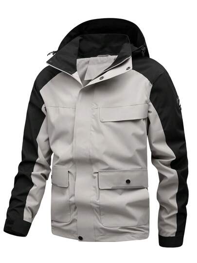 Chaqueta impermeable y cortaviento nueva para hombre, otoño/invierno 2024, abrigo para camping y montañismo al aire libre