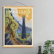 BAEMEFLE Vintage Middle-Earth Travel Poster, Solid Color Pattern, Map Theme, High-Quality Art Print, Suitable For Travelers Home Decor Series - Multicolor - View 37