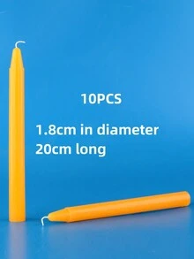 10pcs Long-Stemmed Common Household Lighting Candles, Smokeless And Odorless, White & Red Emergency Cylindrical Candles For Creating Atmosphere And Decoration - Ideal Choice For Bars And Western Restaurants. Romantic Dinner Candles Suitable For Weddings, Birthday Parties, And Power Outages As Home Decorations.Halloween,Spooky,Autumn,Festival,Holiday Christmas,Winter,Holiday,Festival,Room Decor,Gifts - Multicolor - View 16