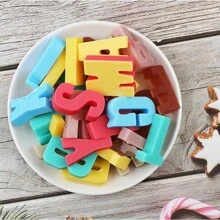 2pcs/Pack Silicone Molds - 26 English Letters And 0-9 Numbers, Suitable For Making Crayons, Birthday Candles, Candies, Chocolate, Cookies, Ice Cubes, Soap And Cake Birthday Party Decorations - Numbers and Letters - View 5