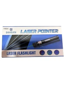 Green Laser Pointer, High Power Pen Shaped Laser Flashlight, With Built-In Battery, Long Range Laser Pointer, Long Distance Strong Laser, Suitable For Astronomical Demonstrations, Outdoor Camping H303-6 - Black - View 7