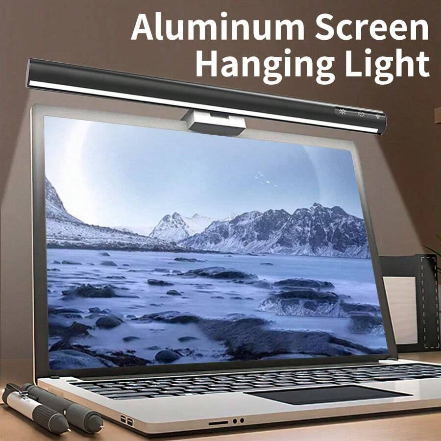 1pc Monitor Light Bar With Wireless Remote, USB Powered Computer Light With Stepless Dimming, No Screen Glare Monitor Lamp For Home And Office - 3 Colors - View 1