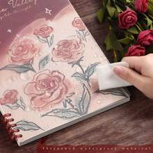 1 个 A5/B5/A4 笔记本，60 张，可拆卸笔记本，练习本，办公和学习用品，返校用品，漂亮的花朵封面，非常适合学生，返校用品返校 - 混色 - 查看 4