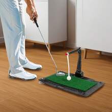 WANLECY Golf Swing & Hitting Trainer Height Adjustable Golf Swing Practice Training Aid - 彩色 - 查看 1