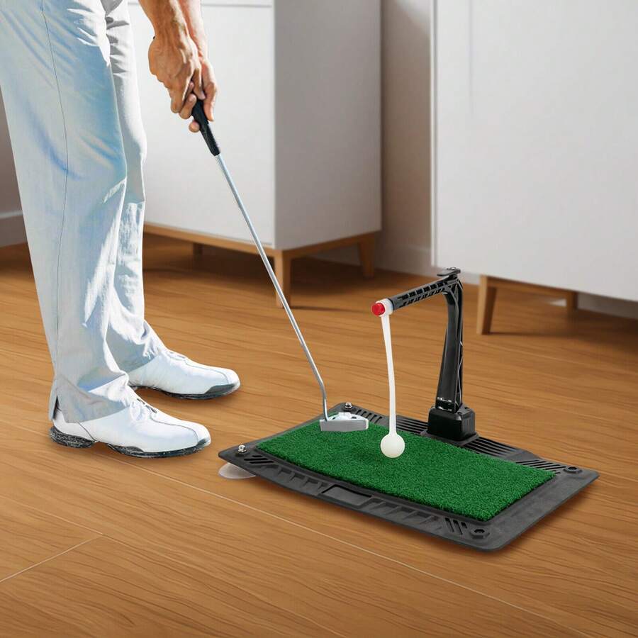 WANLECY Golf Swing & Hitting Trainer Height Adjustable Golf Swing Practice Training Aid - 彩色 - 查看 1