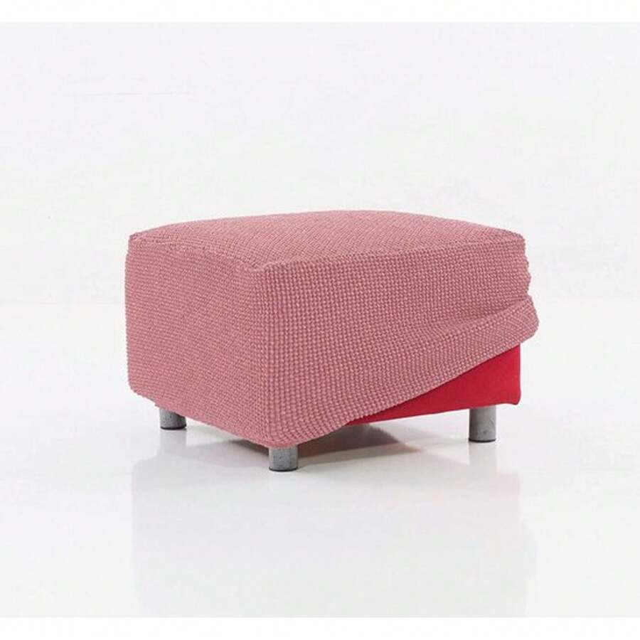 Maxifundas Housse Puff Couleur Jaune Mesure des houppettes de 40 à 60cm - Housse Puff élastique - Vieux Rose - Voir 1