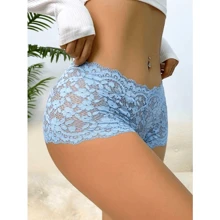 Kit Of 5 Calesson Women's Lace Shorts Sexy Lace Panties - Nhiều màu - Xem 9