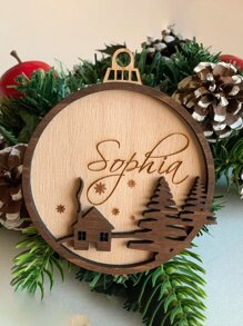 Đồ trang trí Giáng sinh tùy chỉnh, Đồ trang trí cây thông Noel, Cá nhân hóa theo tên của bạn - Nhiều màu - Xem 5