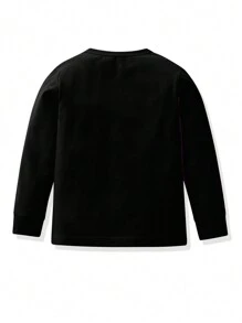 4pcs Tween Boys Video Game Print Long Sleeve T-Shirts For Tween Boys, Autumn, Sweatshirt - Multicolor - View 5