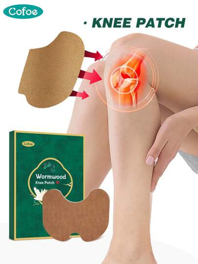 Cofoe 12 Stück natürliche Kräuter Knie Pflaster Pad mit polygonaler Gestaltung für Erwachsene