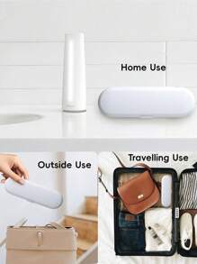Estuche de viaje para cepillo de dientes eléctrico para Phillips Sonicare, OralB IO, Pro y serie D y la mayoría de otros cepillos de dientes eléctricos, estuche protector de viaje portátil para accesorios del cepillo de dientes