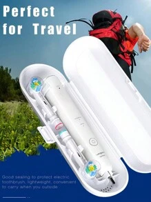 Estuche de viaje para cepillo de dientes eléctrico para Phillips Sonicare, OralB IO, Pro y serie D y la mayoría de otros cepillos de dientes eléctricos, estuche protector de viaje portátil para accesorios del cepillo de dientes