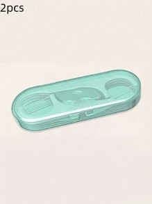 2pcs Portable Dental Floss Picks Storage Box For Outdoor Travel, Mini Disposable Teeth Cleaning Flat Wire Flosser With Toothpick Holder(Random Style) - Multicolor - View 9