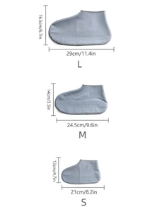 1pair Reusable Silicone Shoe Covers, Waterproof, Anti-Slip, Thick, Portable, Odorless, Unisex (There May Be Some Residue Left Over From The Manufacturing Process, Which Is Normal And Does Not Affect Use), Back To School Supplies