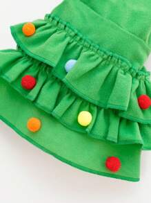 1pc Autumn/Winter Christmas Pet Clothing Two-Color Cape Pet Cape Shawl Dog Transform Into A Festive Costume