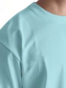 Pitbull Bullylife Basic T-Shirt 100% Cotton Shirt GPJ1 - 淺藍色 - 查看 3