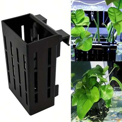 Aquatic Plant Hanging Basket For Aquariums, Fish Tank Floating Planter Cup Holder, Hydroponic Planting Basket Container, Durable PP Material - Suitable For Yamasaki Katura And Other Aquatic Plants