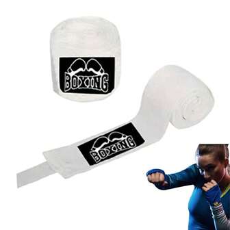 1 对专业成人男女通用拳击手套，适用于武术、跆拳道、MMA 训练 - 保护手、手指和手腕，支撑拳击、跆拳道、泰拳、沙袋、格斗运动和 MMA 健身房配件绷带运动胶带的关节、骨骼、肌肉和肌腱