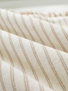 1pc Farmhouse Style Tasseled Decorative Throw Pillow Cover, Home Decor - Apricot - View 5