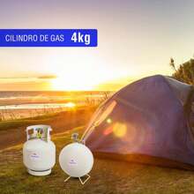 MINI CILINDRO PARA GAS LP 4KG PORTATIL FLAMINETA - Beis - Ver 4