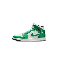 Air Jordan 1 Mid DQ8426-301 Sneaker Men's Lucky Green White Basketball Shoes (10)