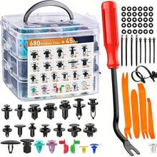 725pcs Bumper Clips Automotive Fasteners And Plastic Clips Kit - 23 Most Popular Sizes For Car Body Door Molding Clips - Multicolor - View 1