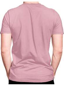 California Republic Basic T-Shirt Black Cotton Round Neck Shirt GPJ1 - 淺粉色 - 查看 2