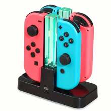 Charging Dock Replacement Compatible With Switch & Charger Compatible With Switch OLED Joy Cons, Charging Station Compatible With Switch With A USB Type-C Charging Cord