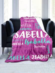 1pc Customized Fleece Throw Blanket, Soft & Comfortable For Bedroom, Sofa, Office, Outdoor, Camping, Ideal Gift For Valentine's Day, Mother's Day, Birthday, Anniversary, Graduation, Wedding, Father's Day, Christmas For Loved Ones - Multicolor - View 5