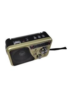 X-BASS FM/AM Multi-Band Sound Box Radio - Quality Sound - Portable, Retro Vibes - Màu be - Xem 3