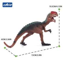 [Tem certificado infantil] Brinquedo modelo de dinossauro realista, estatueta de animal selvagem, brinquedo sensorial e presente de festa, adequado para decoração de quarto de crianças ou meninas e meninos