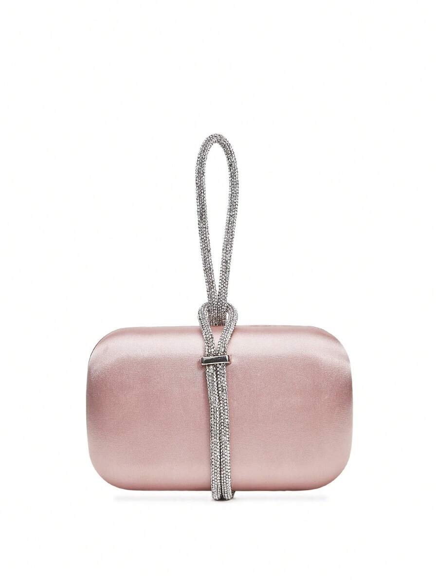 Bling Women's Fashion Polyester Material MINI Evening Party Bags - Pink - View 1
