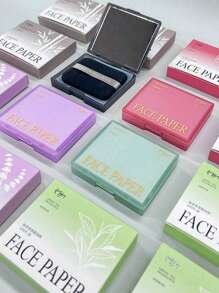 1 Packung mit 100 mattierenden ölabsorbierenden Papieren mit Spiegel und Puderquaste, ölkontrollierend, erfrischend und tragbar, können überschüssiges Öl im Gesicht aufnehmen, geeignet für Männer, Frauen, Anfänger, Hautpflegeprodukte, Blätterpapier, Schönheit, Hautpflege, Spa, Selbstpflege, Hautpflegewerkzeuge, Gesichtspflege, Ästhetikerbedarf, Haut, Gesichtsreinigung, Gesichtsbehandlung