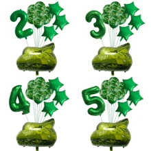 Globo de aluminio de 32 pulgadas con tema militar de camuflaje de campo para decoración de fiesta de cumpleaños, figuras - multicolor - Ver 9