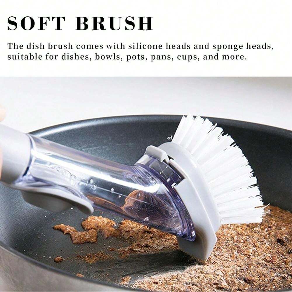 Kitchen Liquid Washing Pot Brush Multifunctional Bowl Brush Household